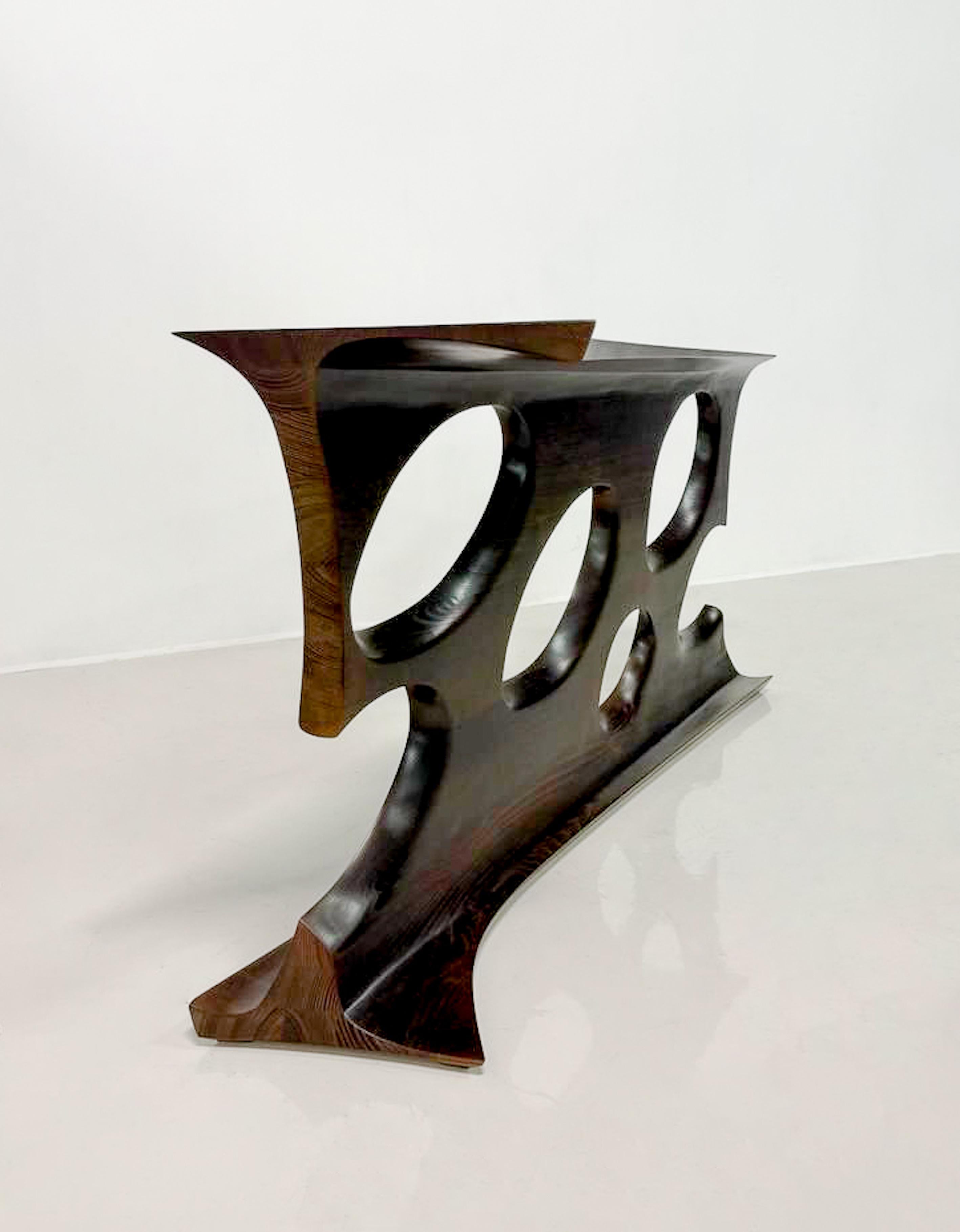 Contemporary Hungarian Ash Console Table 4