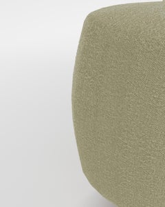 Contemporary Hygge Cloud Bench in Boucle Beige by Saccal Design House