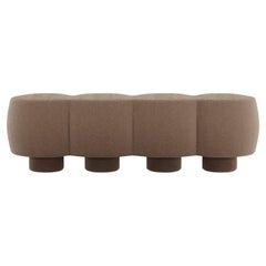 Banc contemporain Hygge Cloud en bouclette marron par Saccal Design House