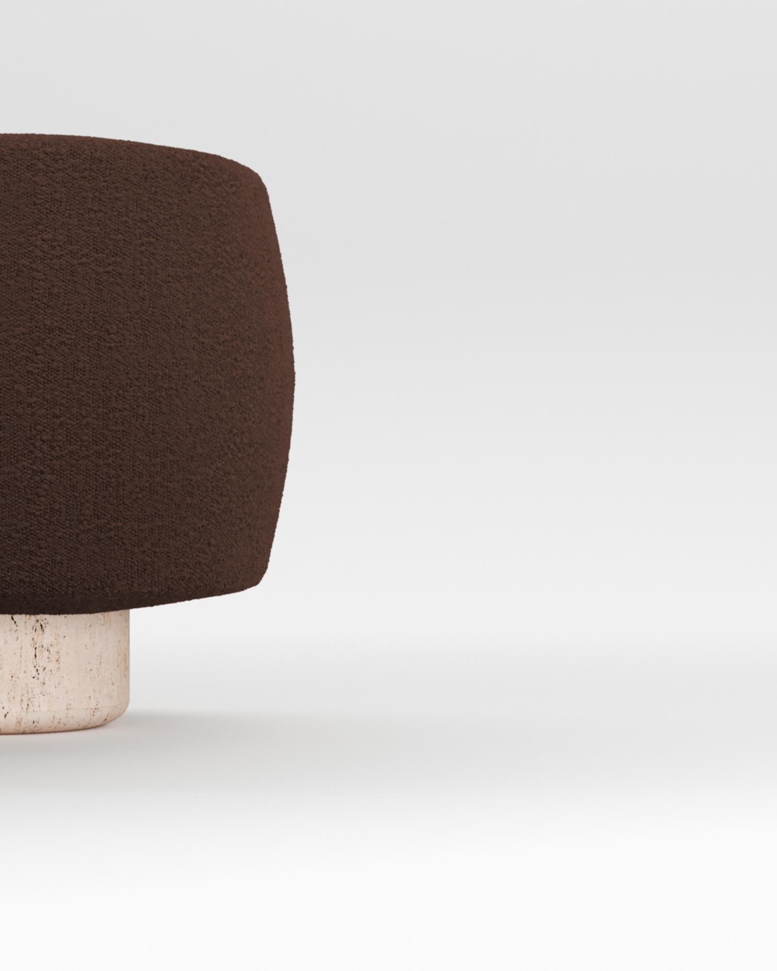 Panca contemporanea Hygge Cloud in Boucle Marrone Scuro di Saccal Design House In condizioni Nuovo in vendita a Castelo da Maia, PT