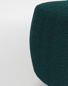Panca Hygge Cloud contemporanea in Bouclé Ocean Blue di Saccal Design House