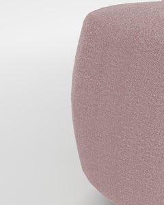 Contemporary Hygge Cloud Bench in Pink Boucle by Saccal Design House