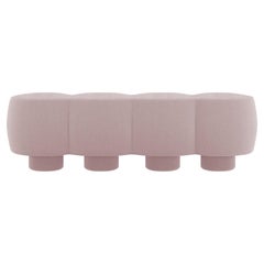 Contemporary Hygge Cloud Bank in Pink Boucle von Saccal Design House
