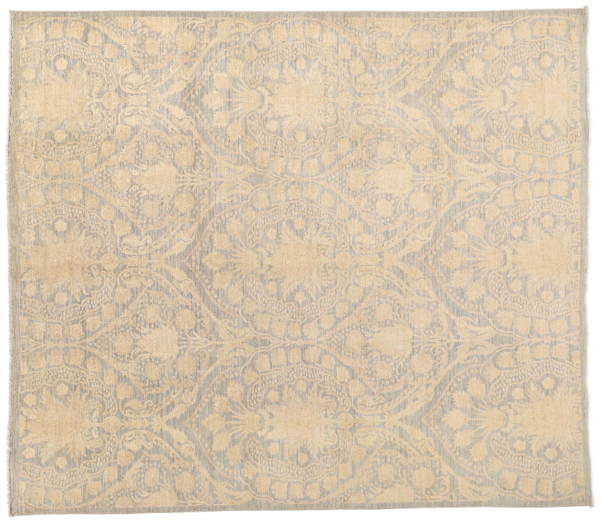 Contemporary Ikat Damask Rug For Sale 3