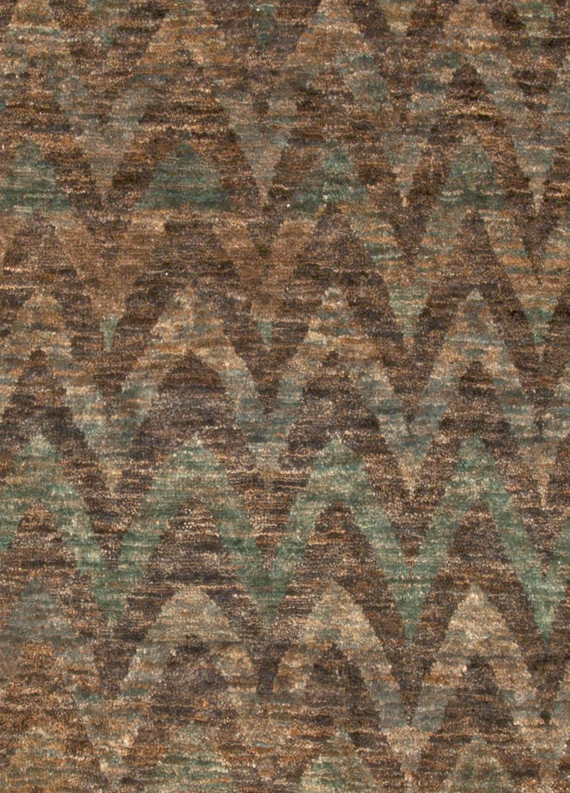 Contemporary ikat rainbow handmade wool rug by Doris Leslie Blau.
Size: 12'10