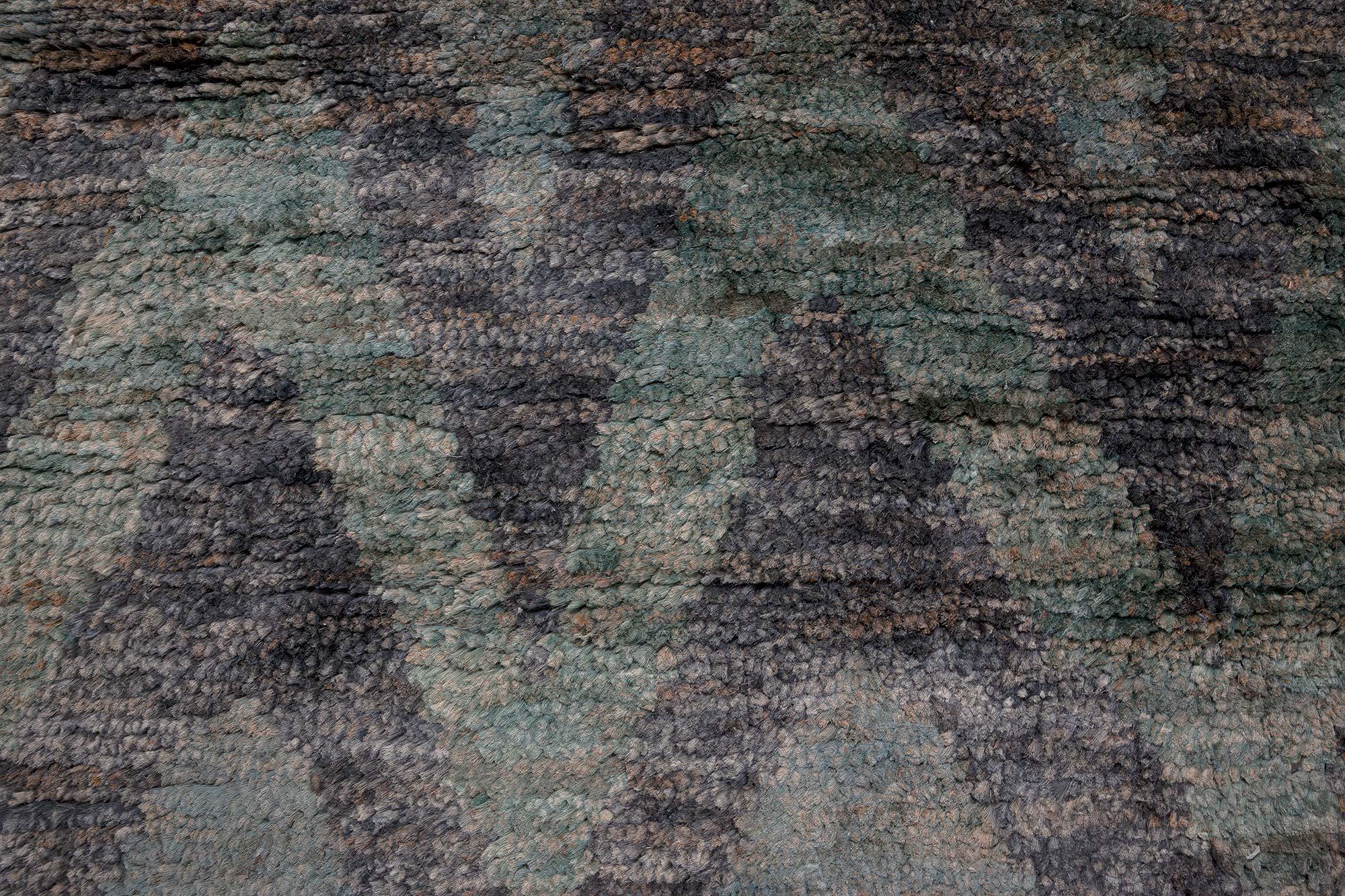 Contemporary ikat rainbow handmade wool rug by Doris Leslie Blau.
Size: 12'10
