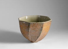 Vase incisé contemporain d'Aage Birck, Danemark, 2010