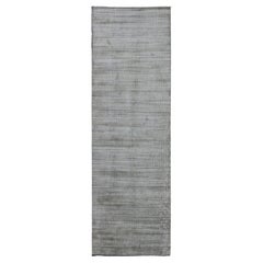 Tapis de galerie indien contemporain aux couleurs monochromatiques 5'0 X 16'3