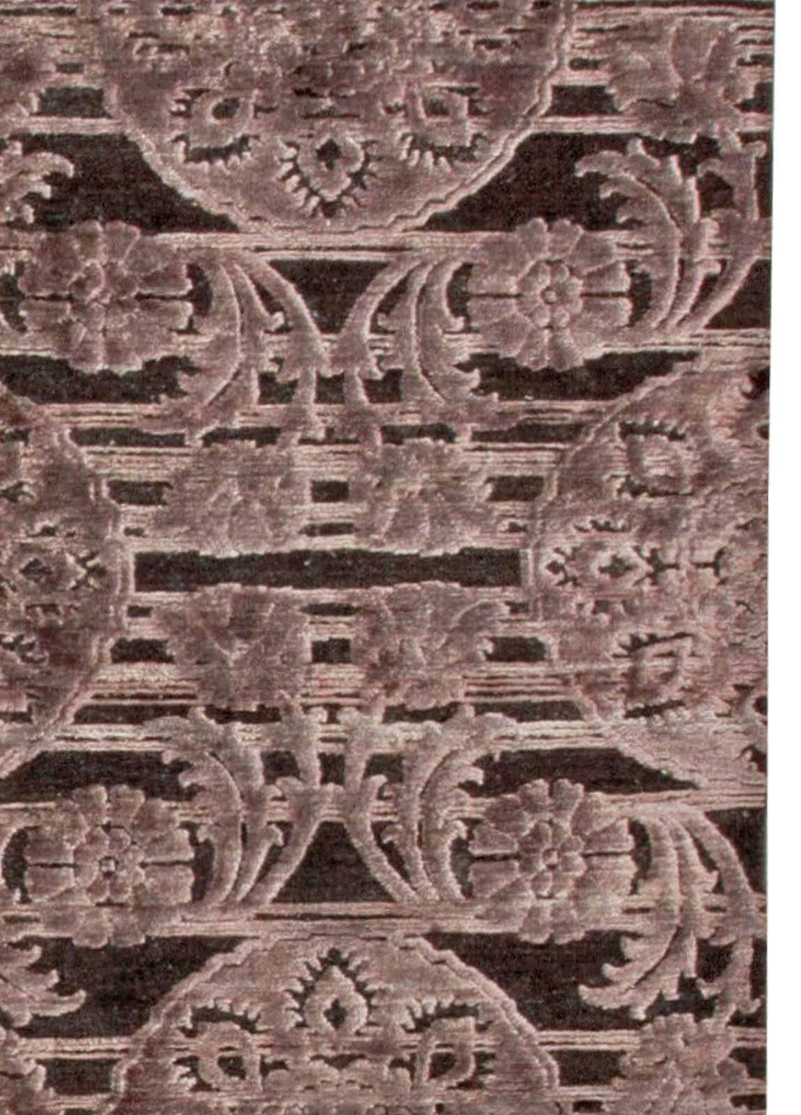 Alfombra india contemporánea de seda y lana tejida a mano por Doris Leslie Blau
Tamaño: 304 x 426 cm (10'0