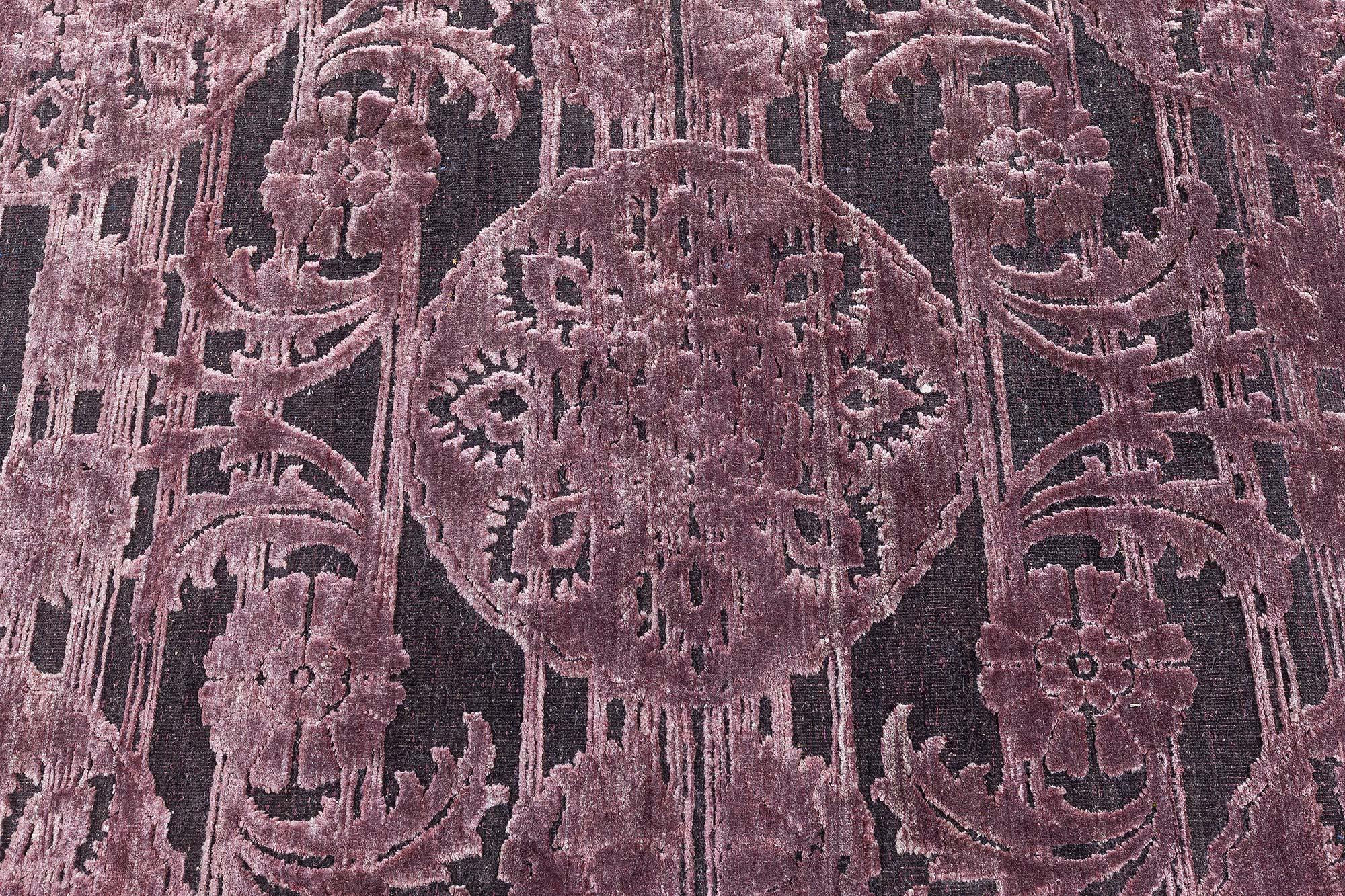 Tappeto indiano contemporaneo in seta e lana di Doris Leslie Blau, tessuto a mano
Dimensioni: 10'0