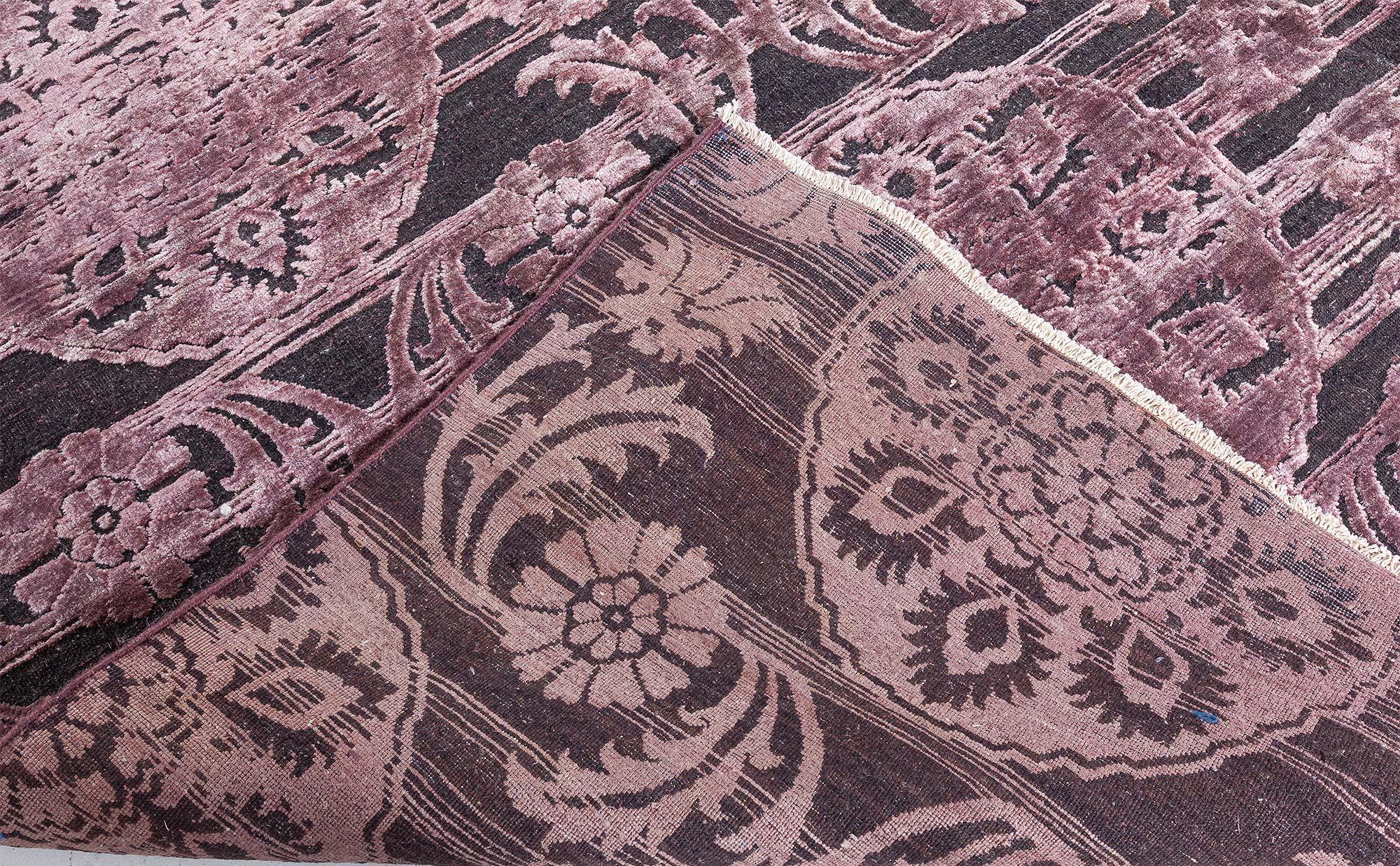 Tappeto indiano contemporaneo in seta e lana intrecciata a mano di Doris Leslie Blau In condizioni Nuovo in vendita a New York, NY