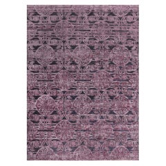 Contemporary Indian Handwoven Silk and Wool Rug by Doris Leslie Blau