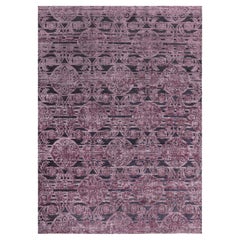 Contemporary Indian Handwoven Silk and Wool Rug by Doris Leslie Blau