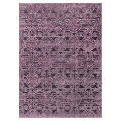 Contemporary Indian Handwoven Silk and Wool Rug by Doris Leslie Blau