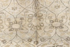 Contemporary Indian Inspired Botanic Handmade Rug by Doris Leslie Blau