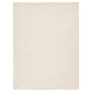 Ivory Contemporary Texture Handmade Wool and Viscose Rug For Sale at ...