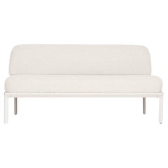 Contemporary Indoor Modular Sofa: Cast Aluminum Lounge Chair & Loveseat