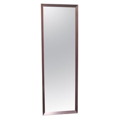 Contemporary Industrial Brushed Steel Floor Mirror