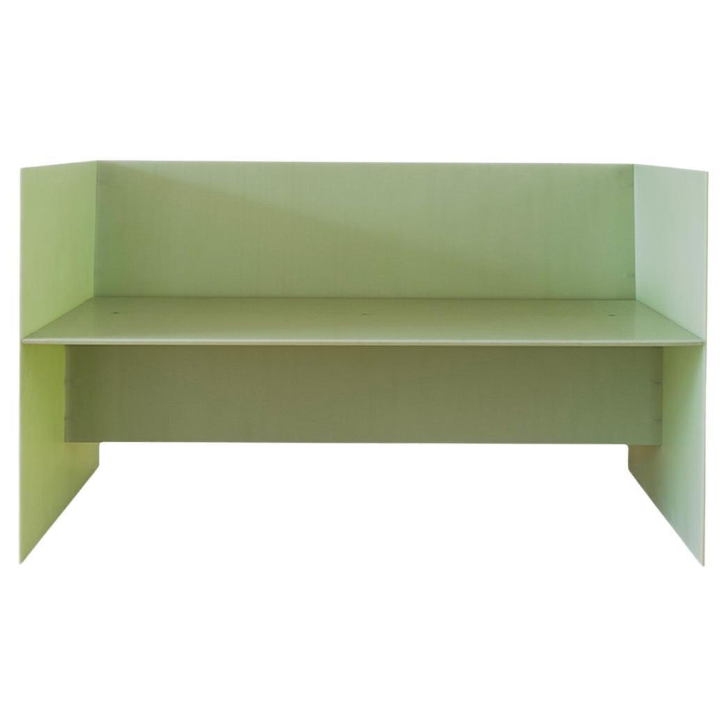 Contemporary Industrial Green Bench Model "FGB", HD Fiber Glass, Johan Viladrich For Sale