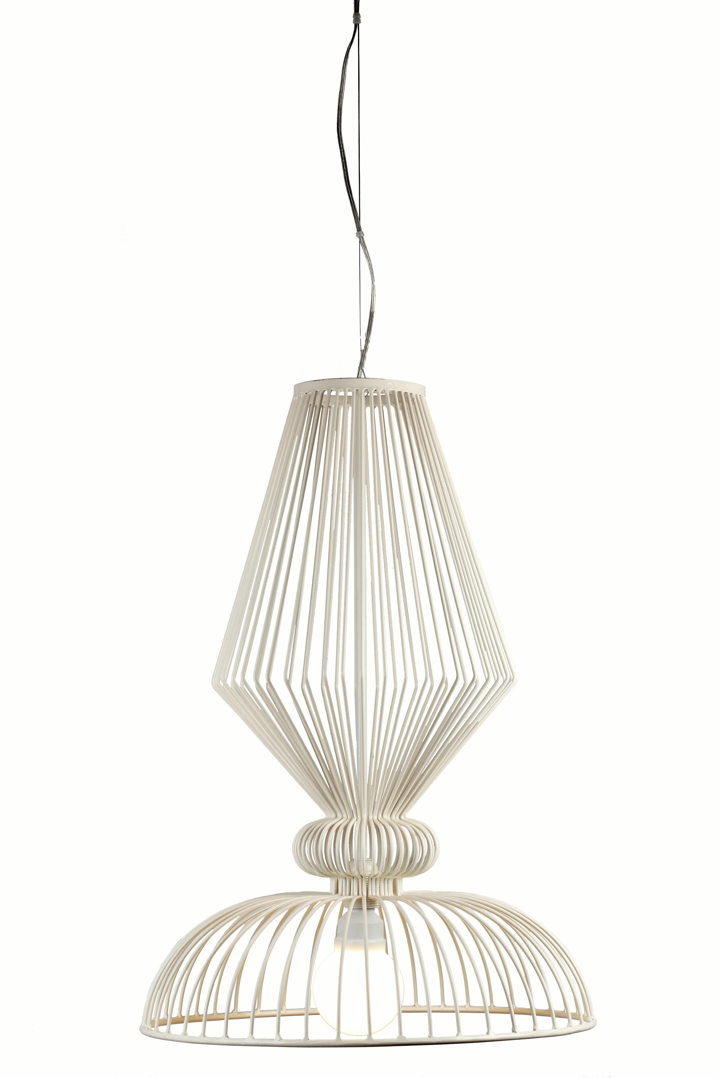 Lampada a sospensione lilla in espansione di ispirazione industriale contemporanea in vendita 5