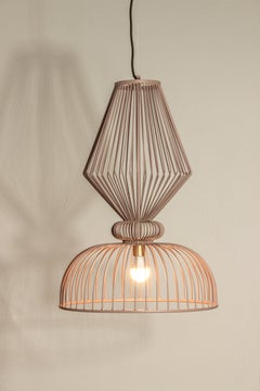 Contemporary Industrial Inspired Expand Lilac Pendant Lamp