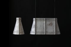 Contemporary Industrial Pendant Lamp 'Zero' in Aluminum 'Medium'