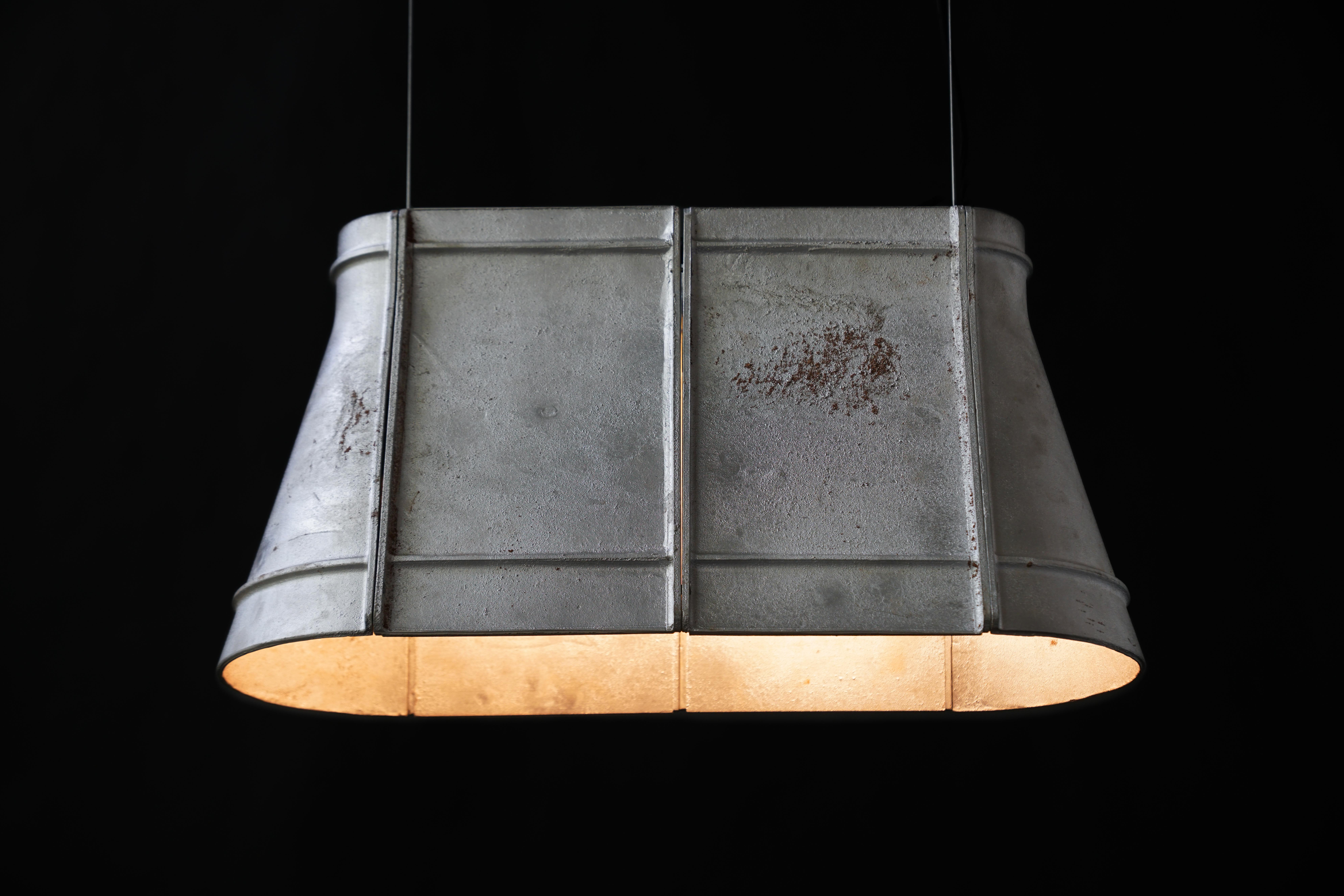 Chinese Contemporary Industrial Pendant Lamp 'ZERO' in Aluminum 'Small' For Sale