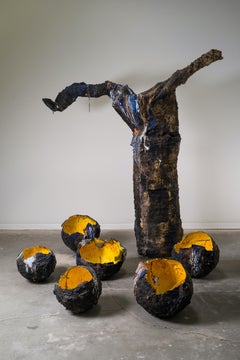 Contemporary Installation "WatchMaker Dilemma" by Galia Linn, Vessels Sculpture