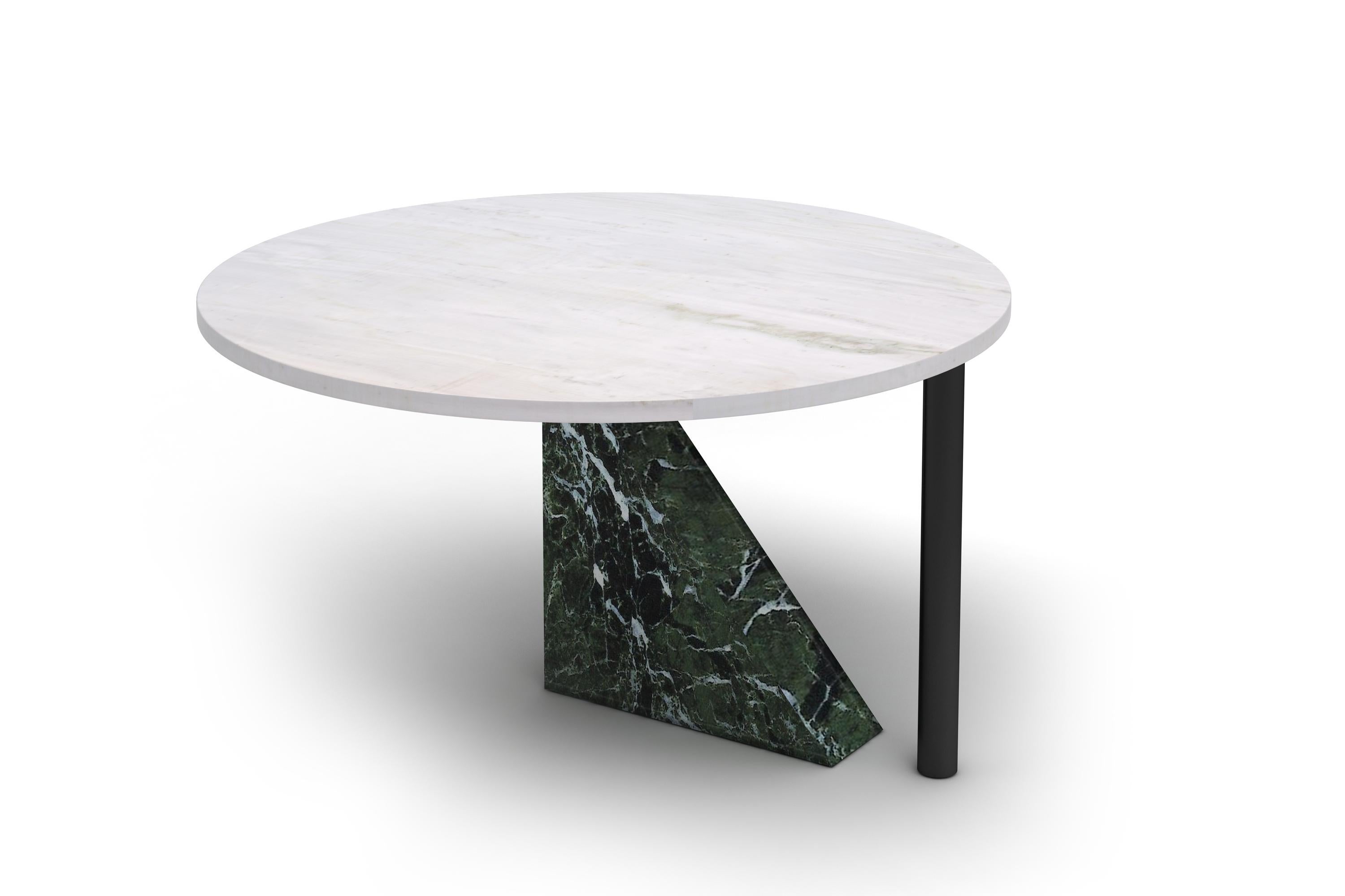 Contemporary Iphigeneia Table in Metal and Marble (Griechisch) im Angebot