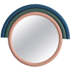 Contemporary Iris Rainbow Mirror with Kvadrat Upholstery