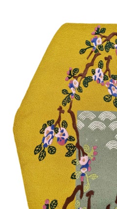 Contemporary Irregular Hand-Tufted Wool Chinoiseries Style Rug by RAG Home