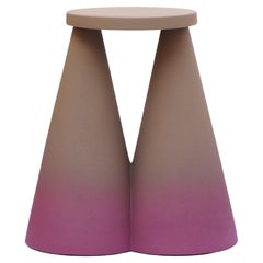 Contemporary Isola Purple Coffee Table in Ceramic 