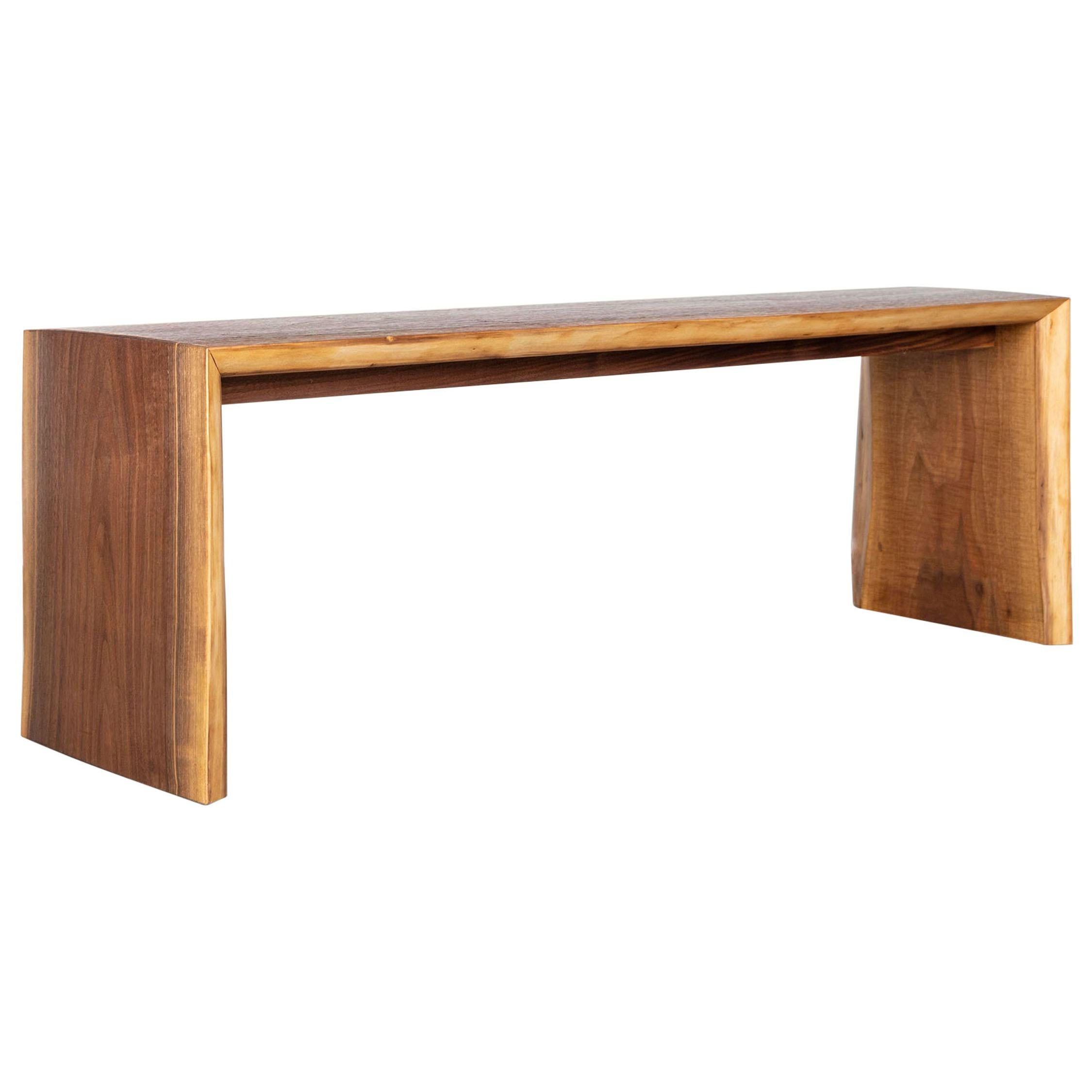 Contemporary IT Walnut Bench For Sale
