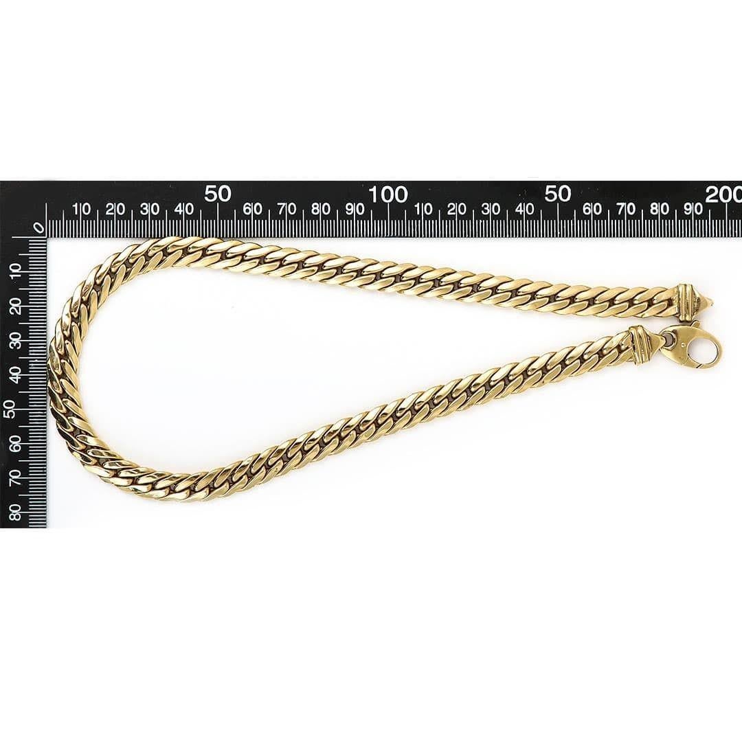 Contemporary Italian 18ct Yellow Gold Herringbone Link Necklace, 50g 4