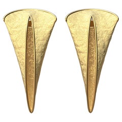 Contemporary Italian 18k Gold Earrings by Oltremare Gioielli Only Made to Order 