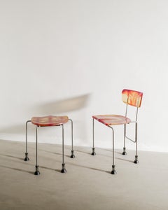 Contemporary Italian 543 Broadway Chair & Ottoman by Gaetano Pesce Bernini, 1993