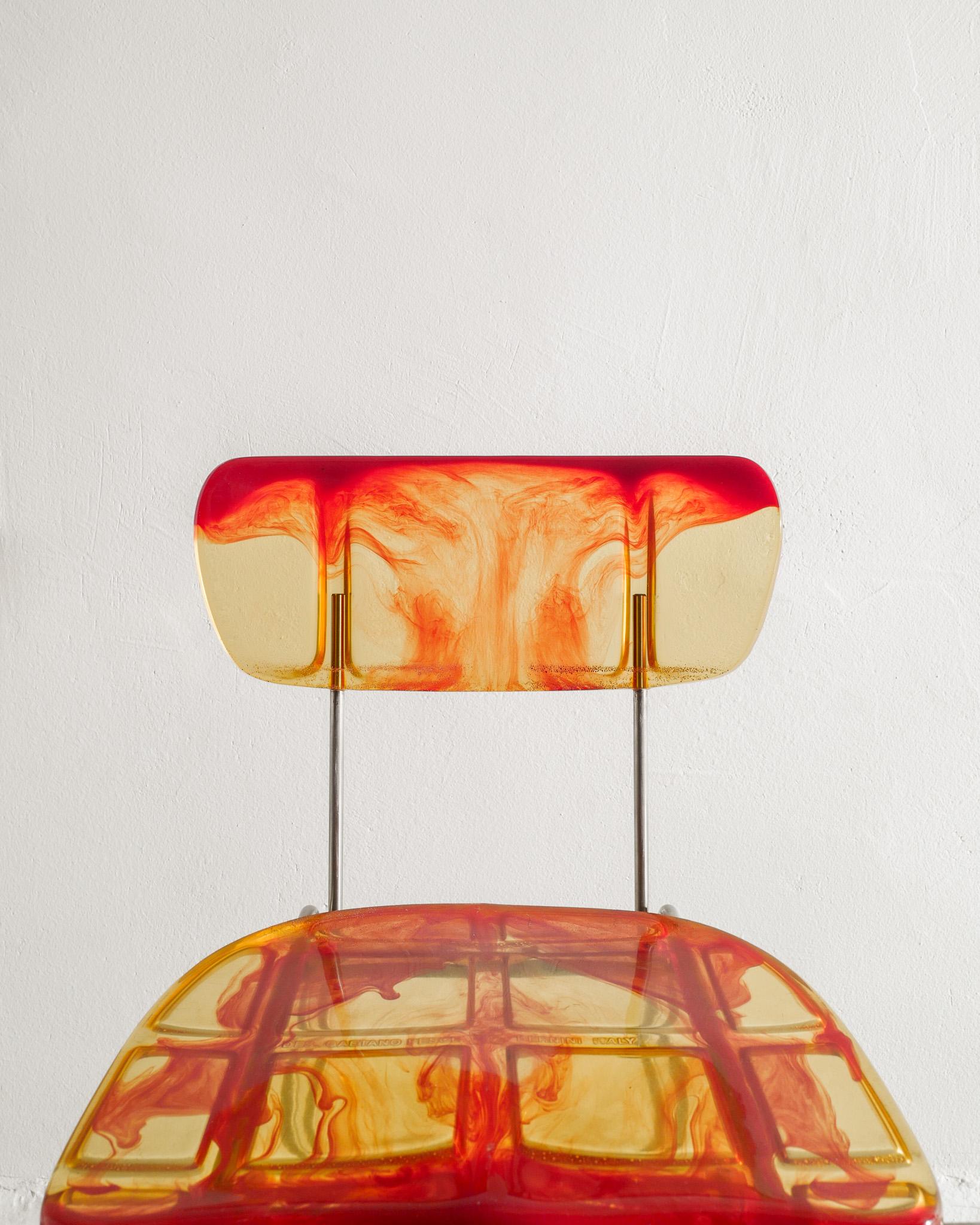 Italiano Sedia Broadway 543 e ottomana di Gaetano Pesce Bernini, 1993 in vendita