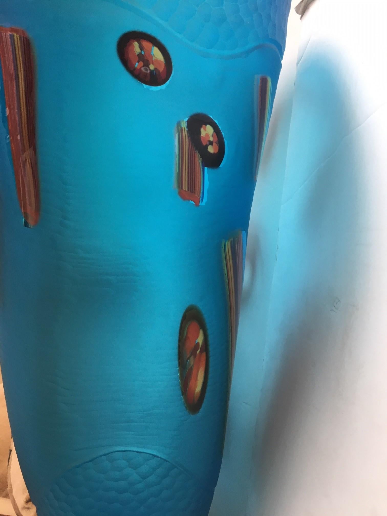 Vase contemporain italien Aqua Monumental Organic en verre de Murano par David Dona en vente 5