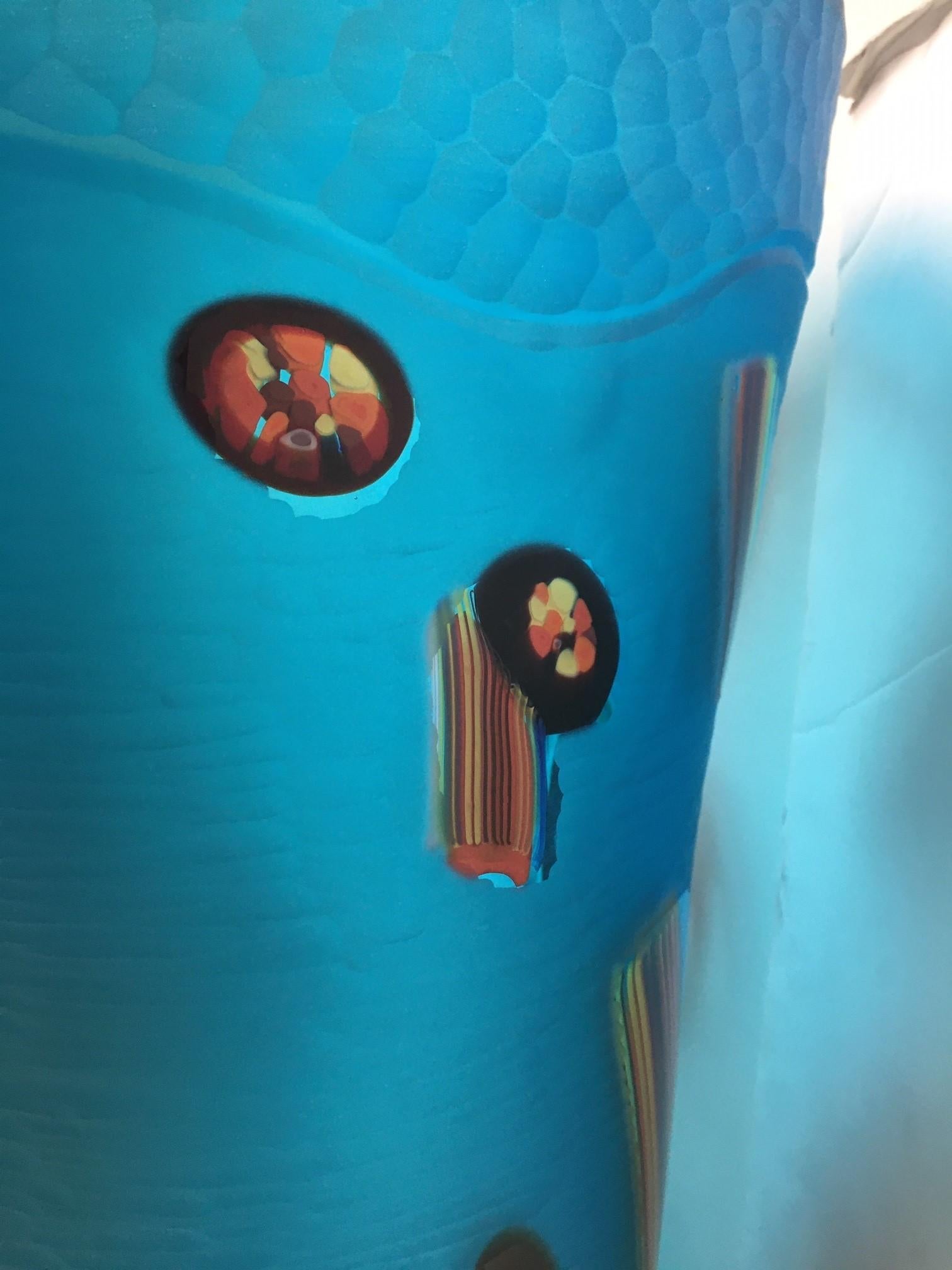 Vase contemporain italien Aqua Monumental Organic en verre de Murano par David Dona en vente 7