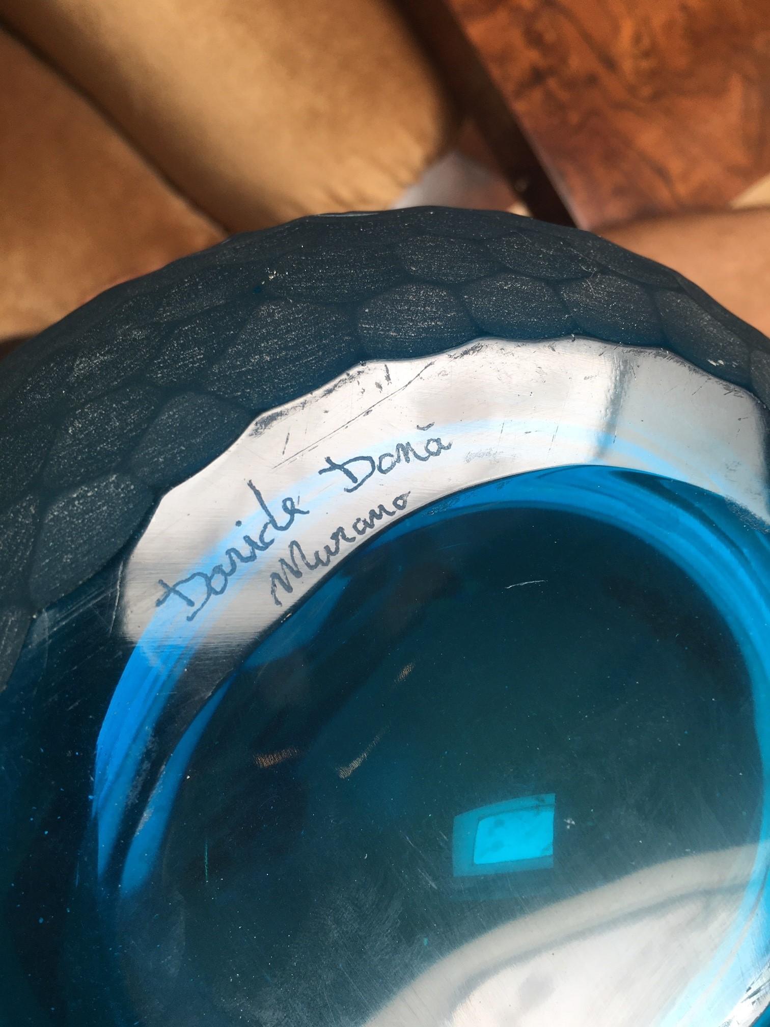 Vase contemporain italien Aqua Monumental Organic en verre de Murano par David Dona en vente 2