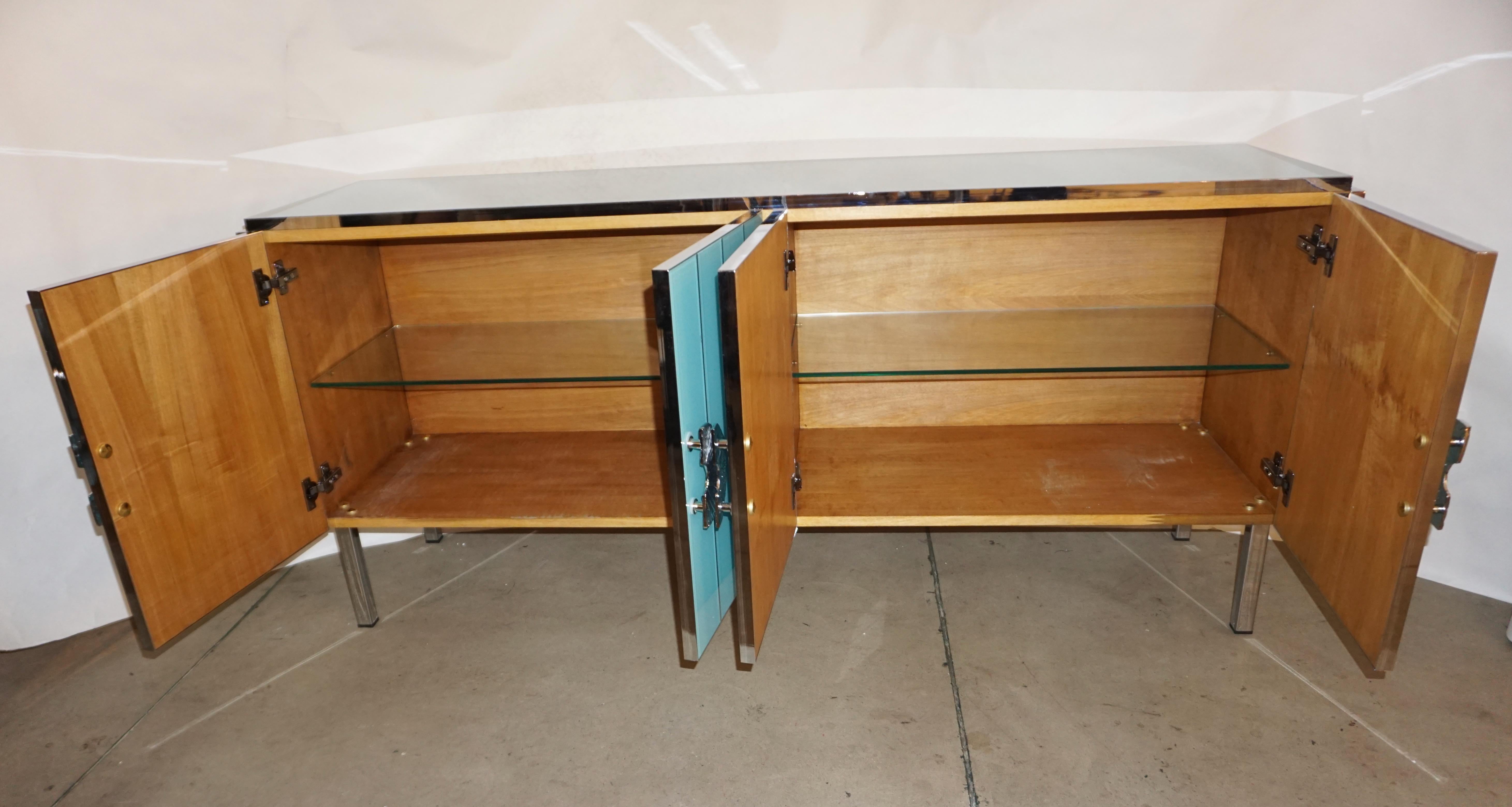 turquoise sideboard