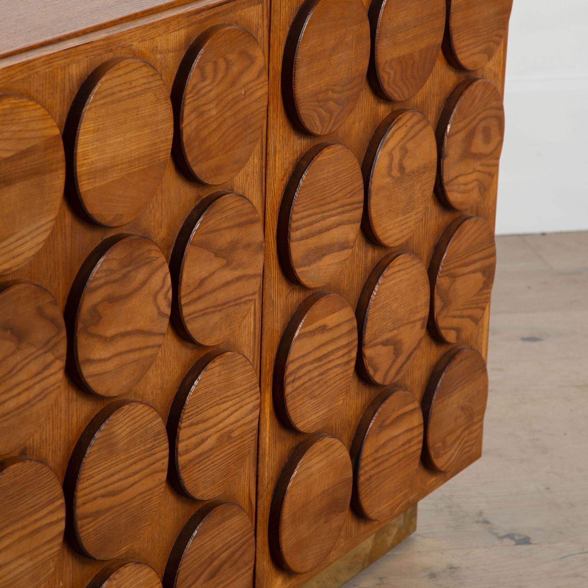 Contemporary Italian Brutalist Style Sideboard For Sale 1