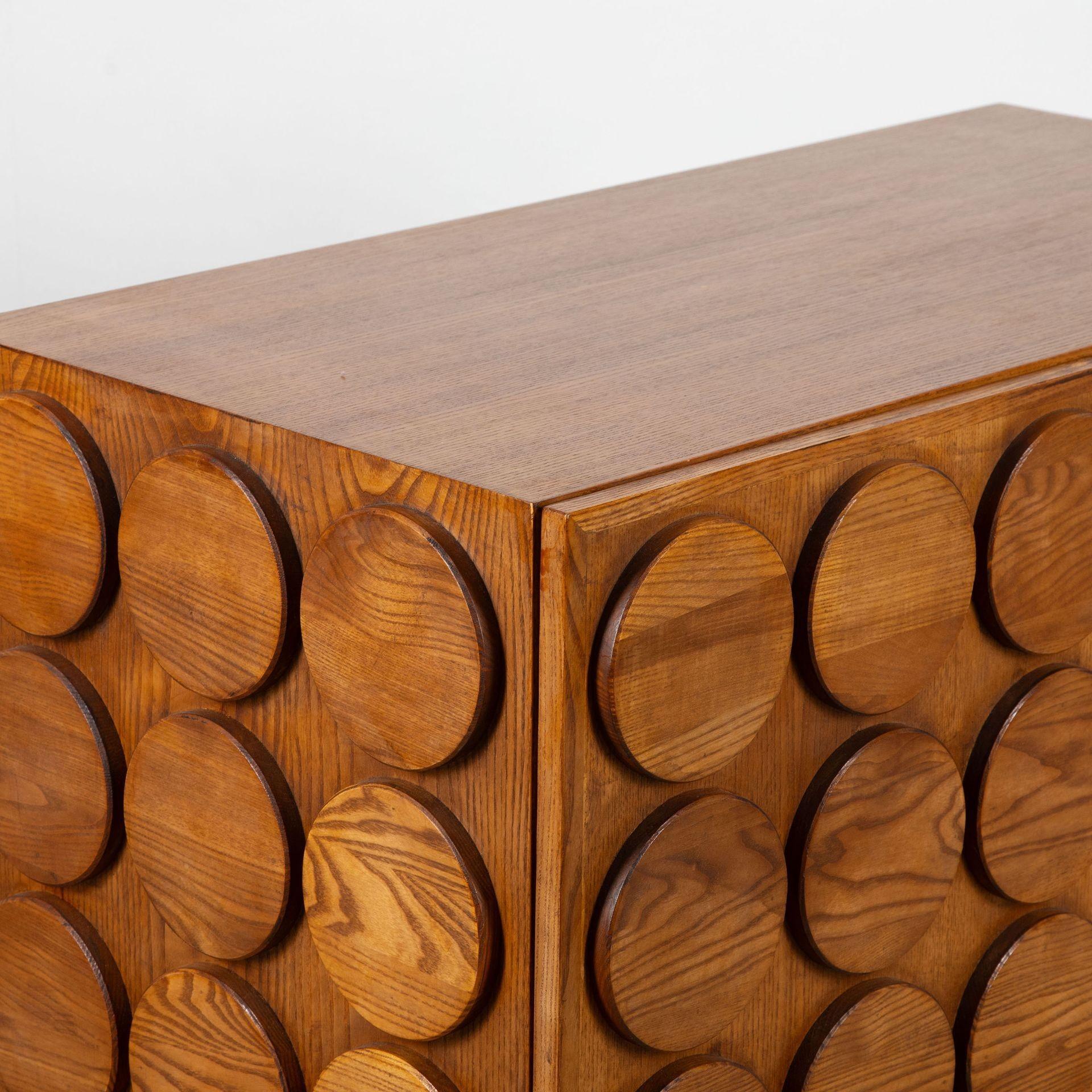 Contemporary Italian Brutalist Style Sideboard For Sale 4