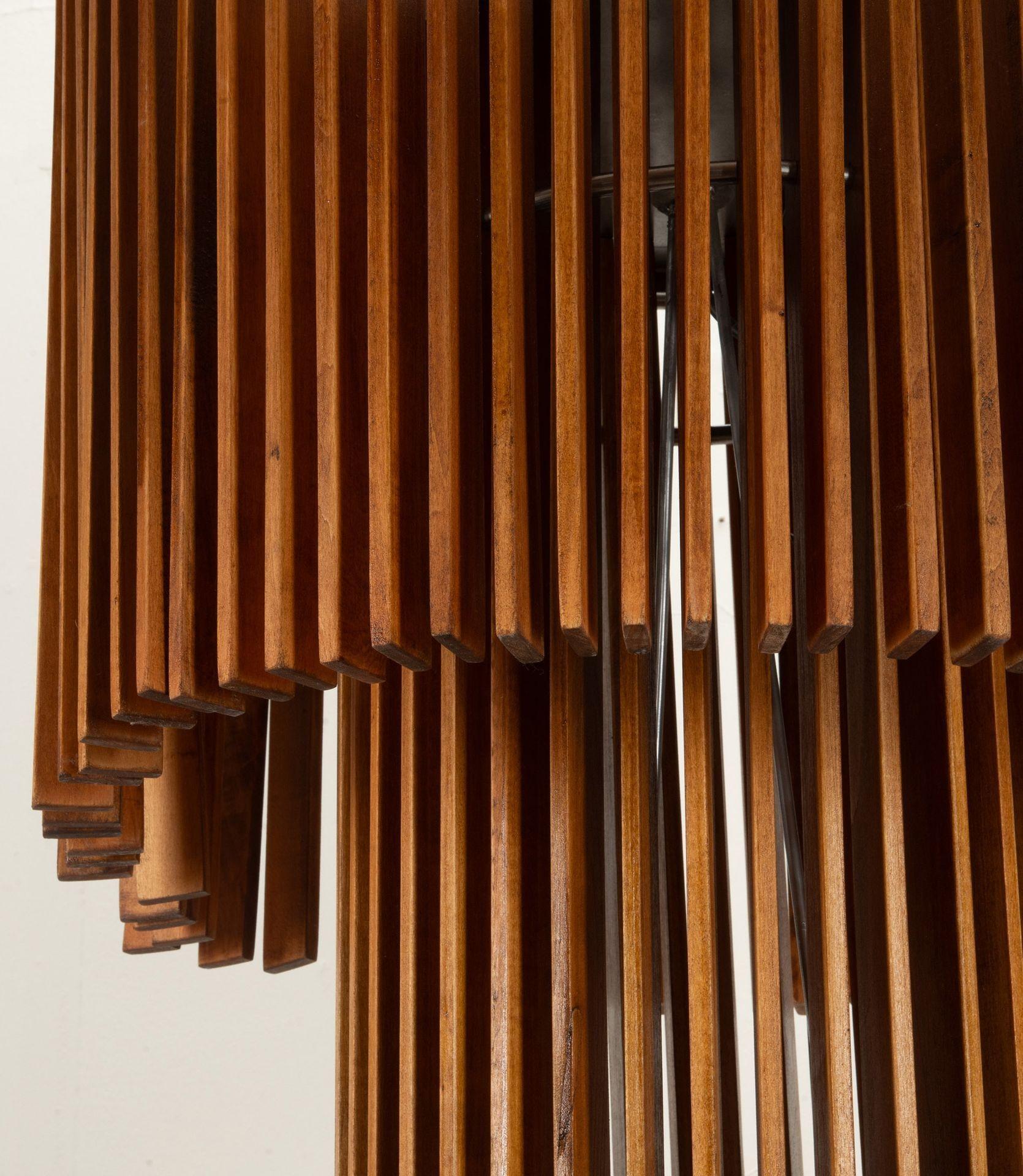 Wood Contemporary Italian Cascade Lamp For Sale
