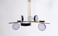 Modern Italian Ceiling Light in Metal and Brass - Contemporary Design