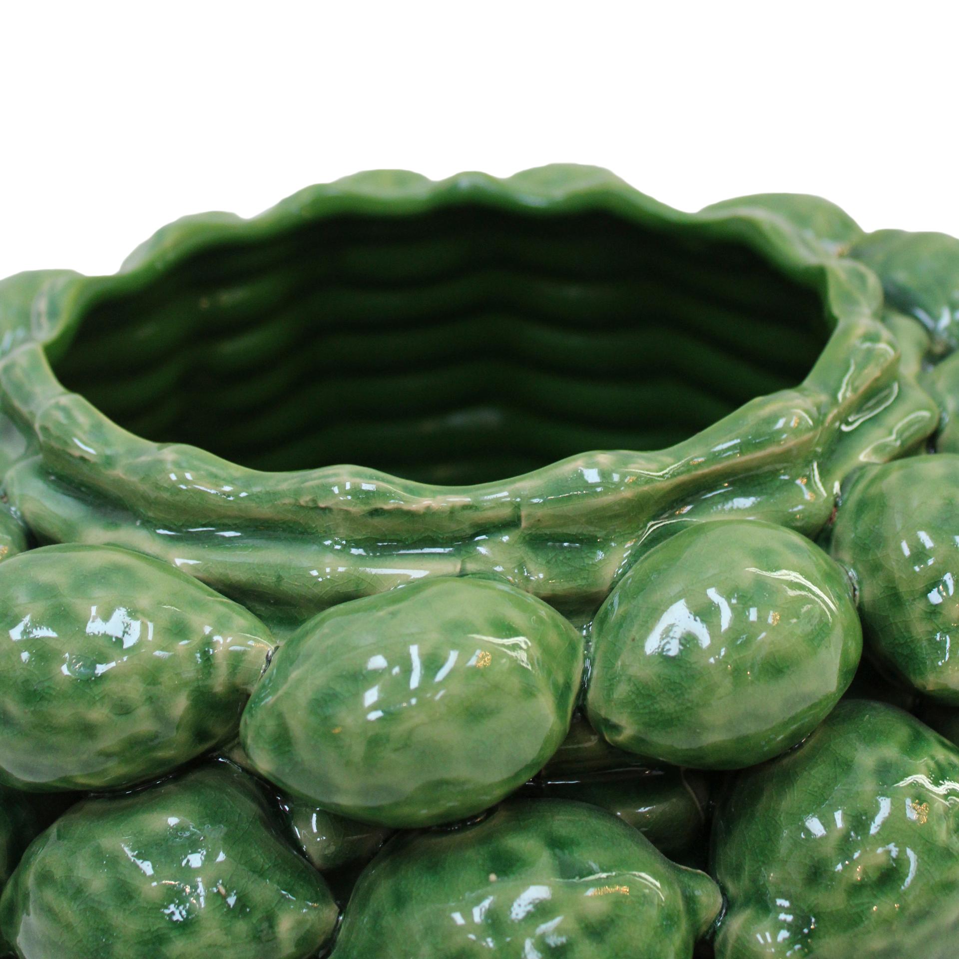Vase en céramique italienne contemporaine à motifs de fruits Bon état - En vente à Madrid, ES