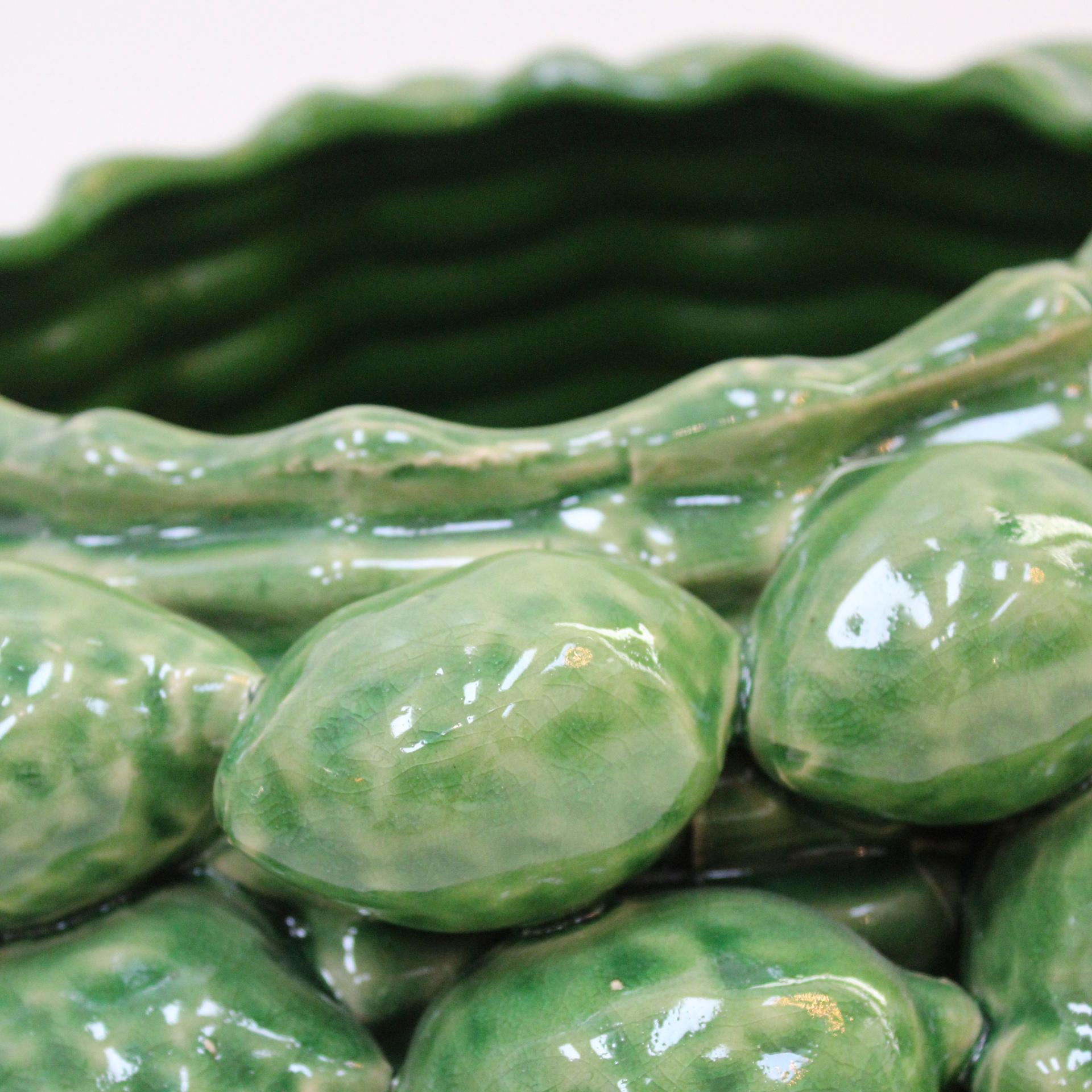 XXIe siècle et contemporain Vase en céramique italienne contemporaine à motifs de fruits en vente