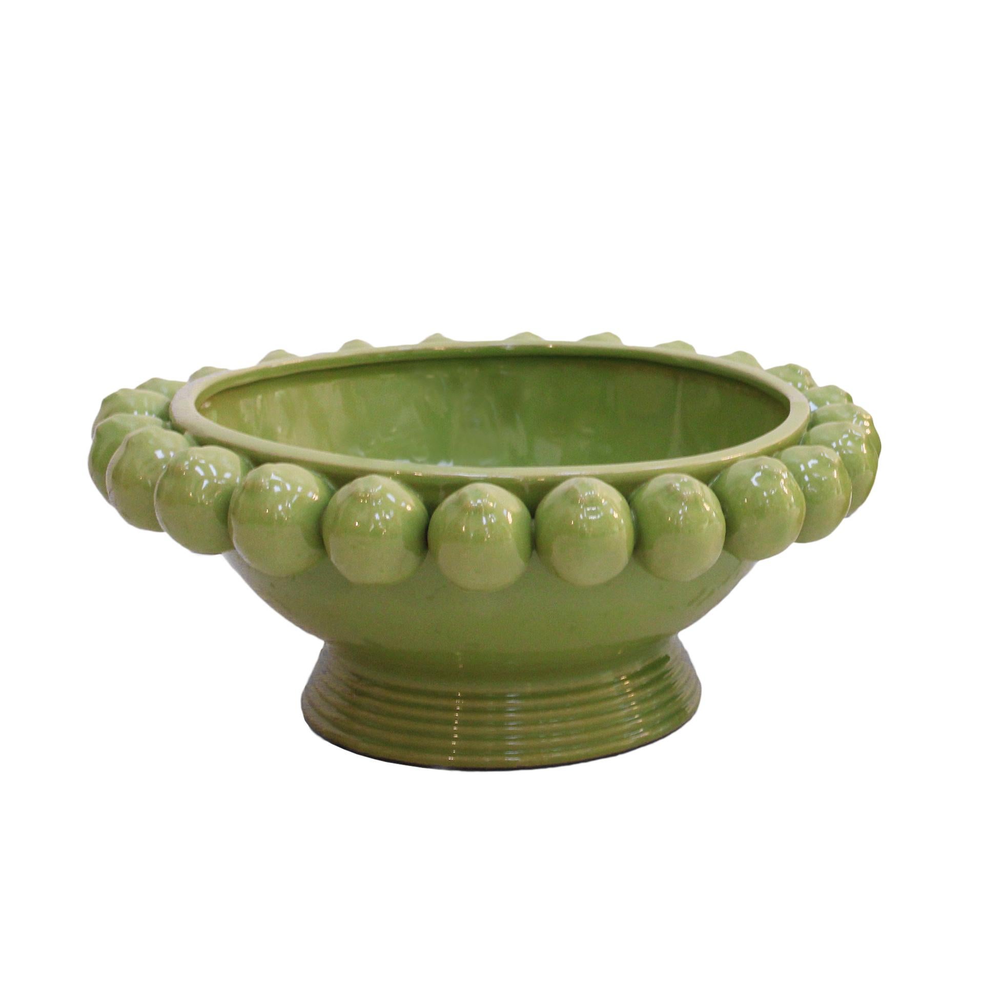 Céramique Vase en céramique italienne contemporaine à motifs de fruits en vente