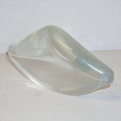 Contemporary Italian Crystal Murano Glass Lips Decorative Art Modern Sculpture