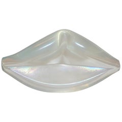 Contemporary Italian Crystal Murano Glass Lips Decorative Art Modern Sculpture